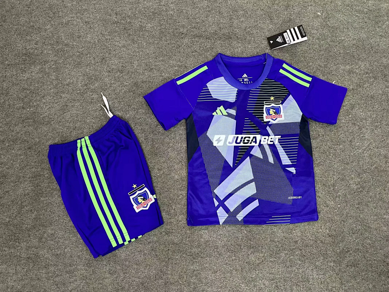 Niño_kids kit 25-26 colo colo GK purple soccer jersey size 16-28